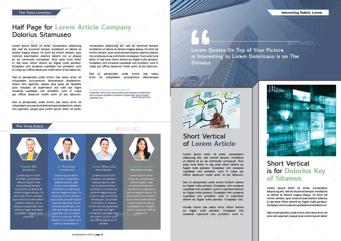 Modern Newsletter Template by raysource GraphicRiver